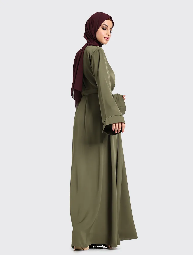 Olive Plain Abaya